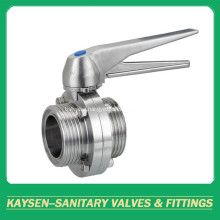 ISO Hygienic Butterfly Valves Male End